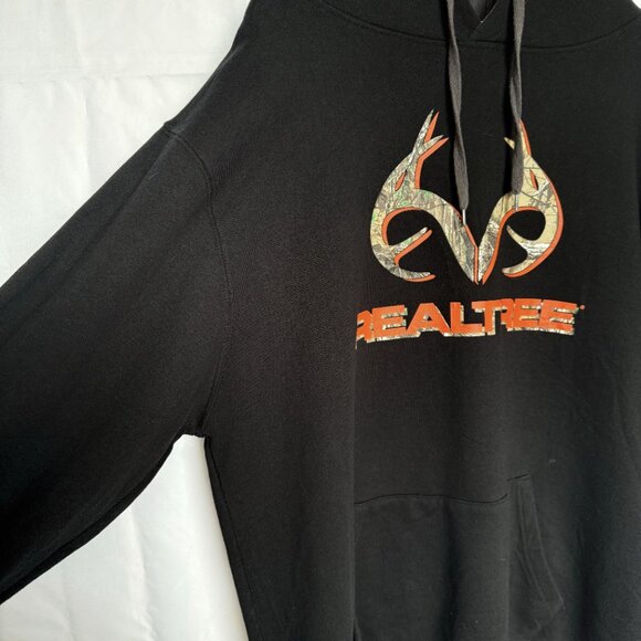 RealTree Black Camo Orange Logo Sweater - Picture 6 of 8